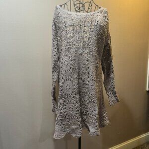 boho crocheted tunic ~ L